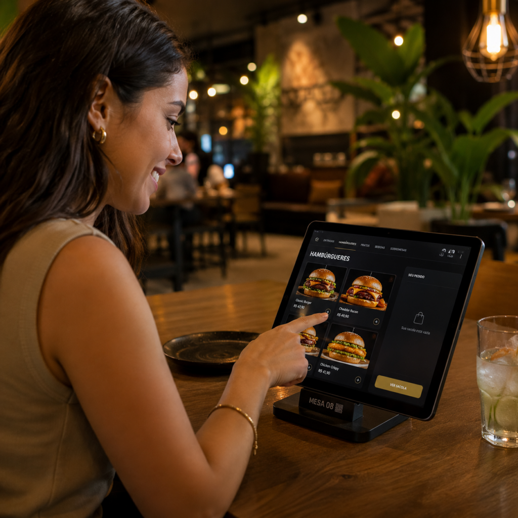 O futuro do atendimento já chegou à mesa.